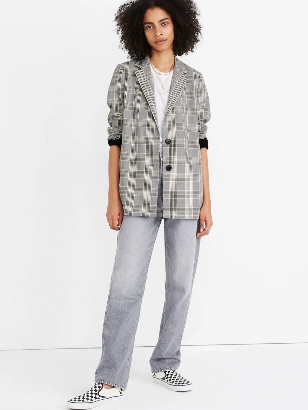 Madewell Plaid Blazer size XL